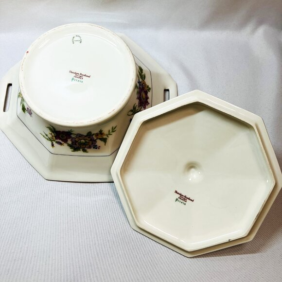 Theodore Haviland Limoges Vintage Covered Vegetable Bowl “Persia” France - Picture 7 of 11